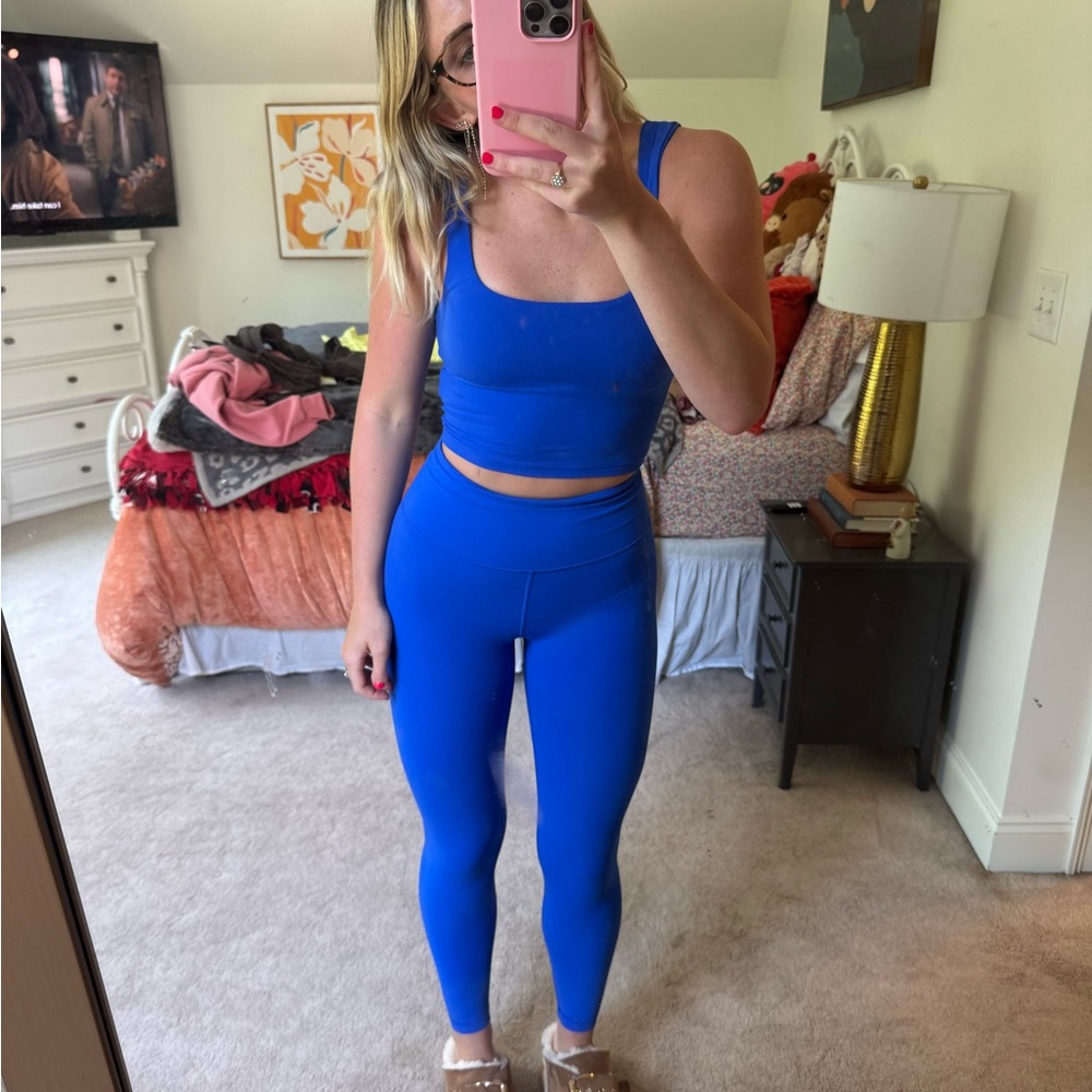 Athleta Women's Electric Blue Leggings Set